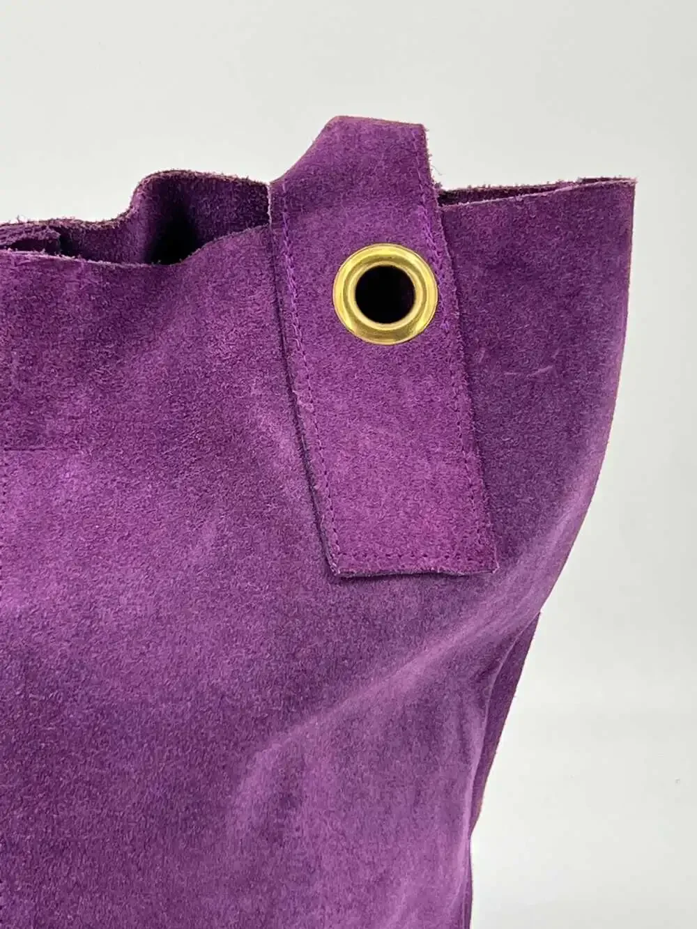 Brand Purple Suede Tote | OS Regular | Suede Tote Bag